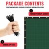 Sealtech Ultra Heavy Duty 200 GSM Privacy Fence Green5X25 NonRecycled Polyethylene Cable Zip Ties ST-203-5X25